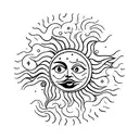 even the darkest night will end and the sun will rise tattoo design idea