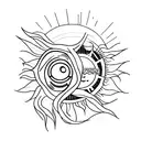 even the darkest night will end and the sun will rise tattoo design idea