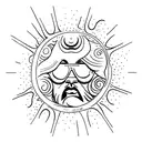 even the darkest night will end and the sun will rise tattoo design idea