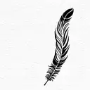 feather infinity birds tattoo design idea