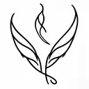 feather infinity birds tattoo design idea
