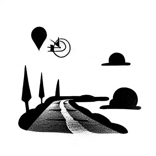 rivers and roads been talking about the way things change tattoo design idea