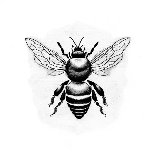 bumble bee tattoo design idea