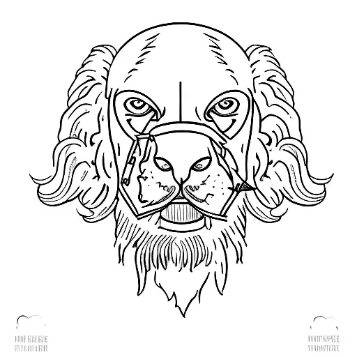 Stoic philosopher in a minimalist style tattoo design idea