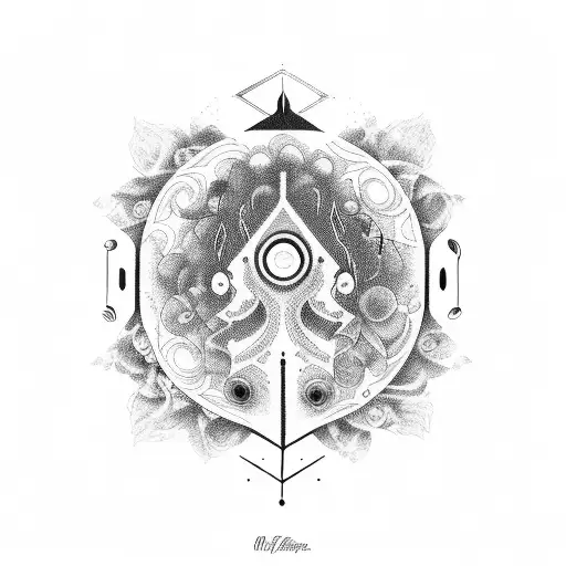 music friends rave tattoo design idea