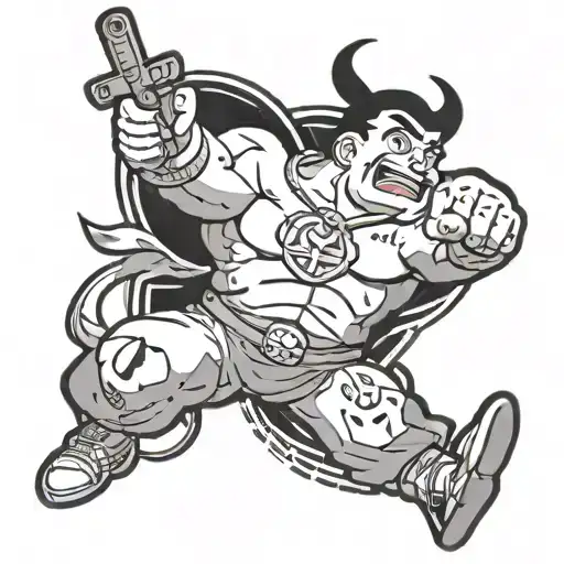 Crayon Shin-chan Cancer Libra Commander tattoo design idea