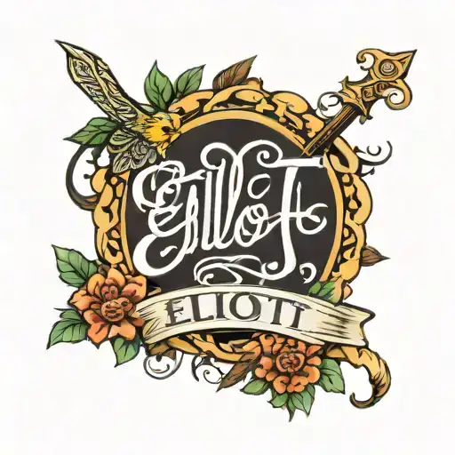 Elliot name tattoo design idea