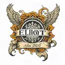 Elliot name tattoo design idea
