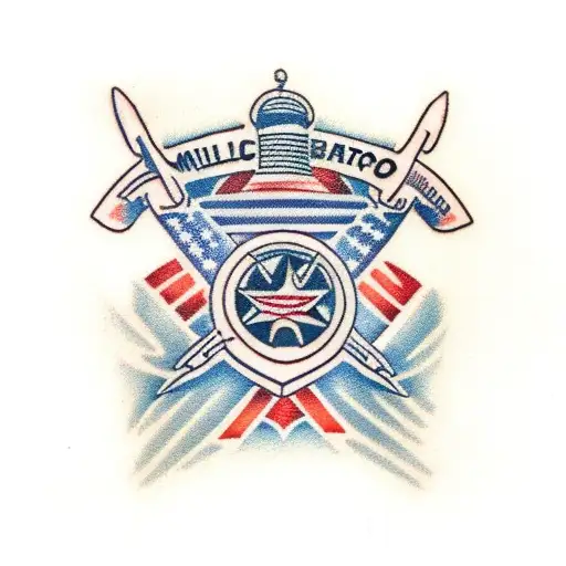military airborne tattoo design idea