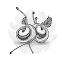 two cherries tattoo design idea