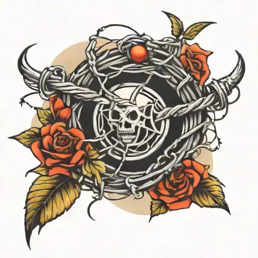 Barbed Wire tattoo design idea