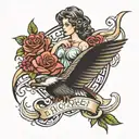 divorced parents and the responsibility of taking care of everything  tattoo design idea