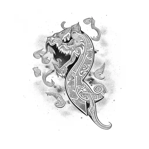 calligraphy nothing lasts forever tattoo design idea