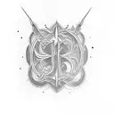 calligraphy nothing lasts forever tattoo design idea