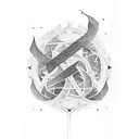 calligraphy nothing lasts forever tattoo design idea