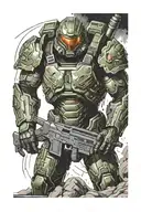 doom slayer mark tattoo design idea