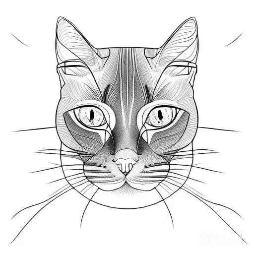 siamese cat tattoo design idea