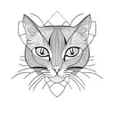 siamese cat tattoo design idea
