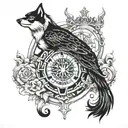 domination submission tattoo design idea