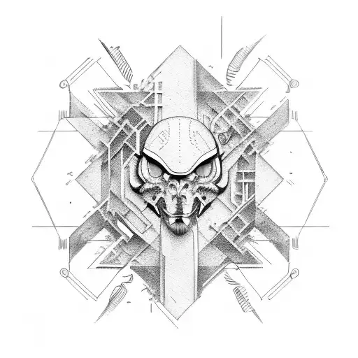 fusion of surgery logo and construction logo tattoo design idea