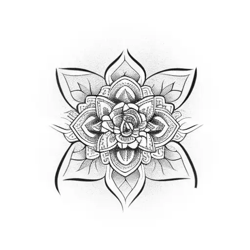 Jasmine flower tattoo design idea