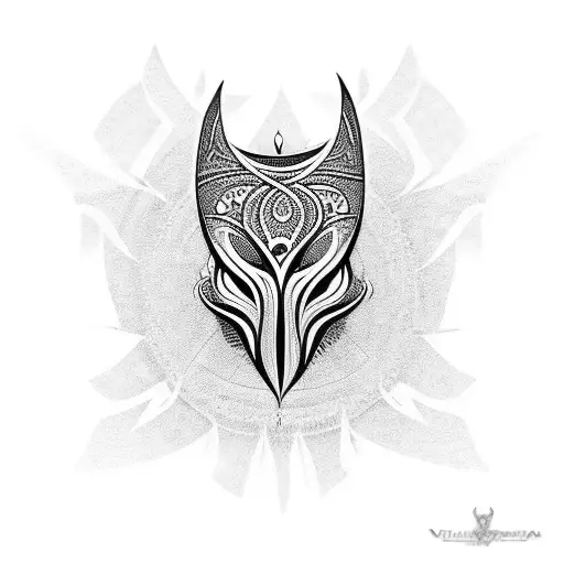 vulva tattoo design idea