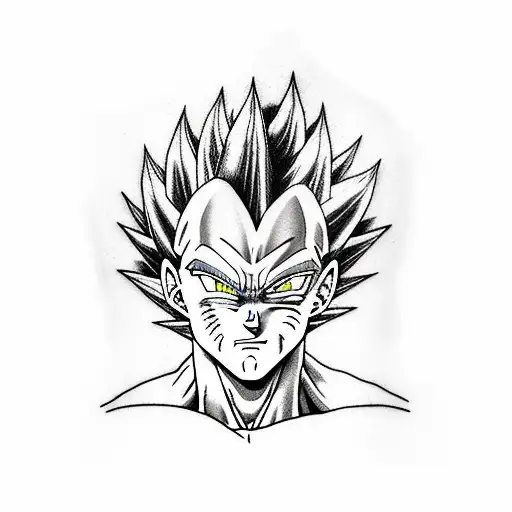 magin vegeta  tattoo design idea