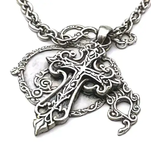 necklace with cross tattoo tattoo design idea