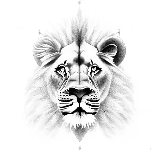lion+baby elephant+ Sherman shepherd tattoo design idea