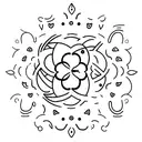 A tattoo design symbolizing the importance of taking a deep breath and finding happiness in simple things tattoo design idea