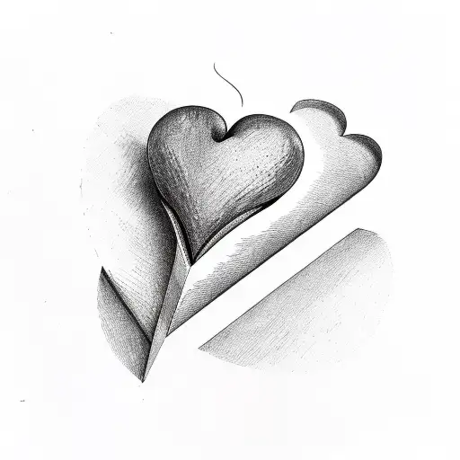 Heart puzzle tattoo design idea