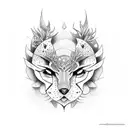 number 9 tattoo design idea