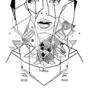 A creative composition of Neşet Ertaş's portrait blended with a drug-related element, reflecting your admiration for the artist and your edgy interests. tattoo design idea