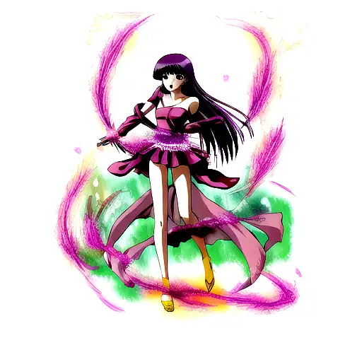 perfume in purple flame tattoo design idea