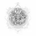 mayan calendar tattoo design idea