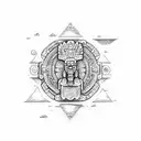 mayan calendar tattoo design idea