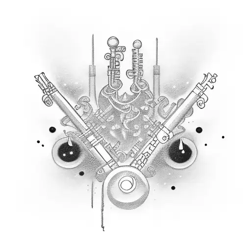 Clarinet, number 13, Humility tattoo design idea