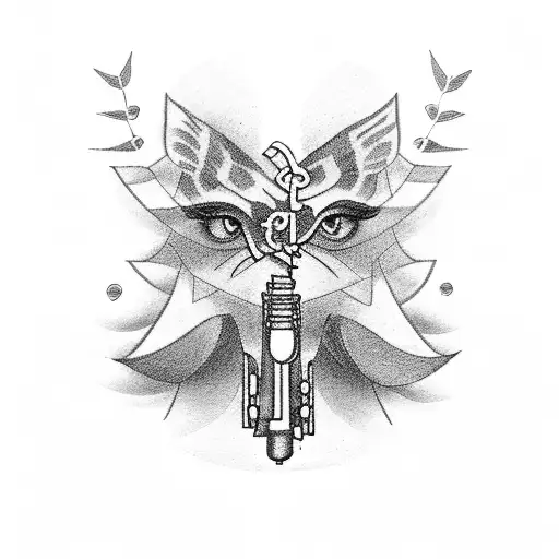 Clarinet Panathinaikos Mountain tattoo design idea