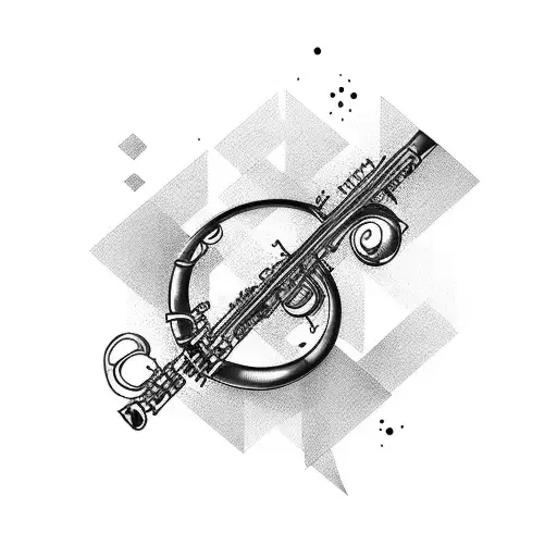 Clarinet, 13, tattoo design idea