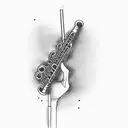 Clarinet, number 13, Humility tattoo design idea