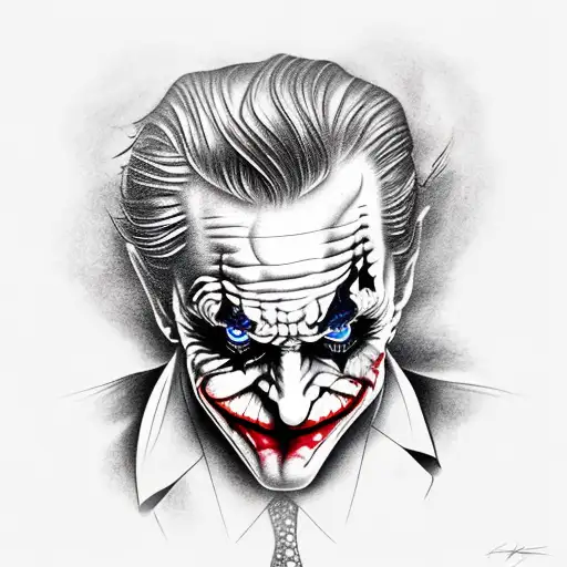 joker tattoo design idea