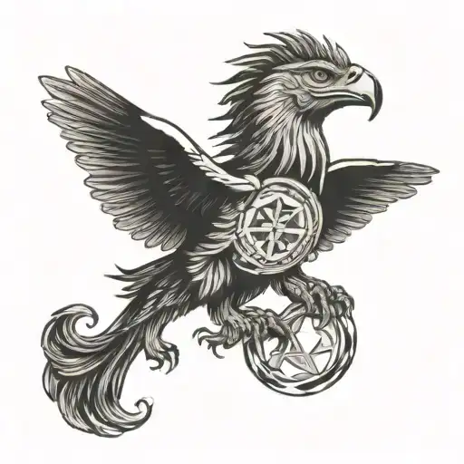 Zlatorogiy tour in the circle of vigvizor tattoo design idea