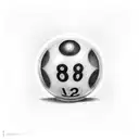 8 Ball with 2 cue's tattoo design idea