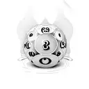 8 Ball 2 cue's tattoo design idea