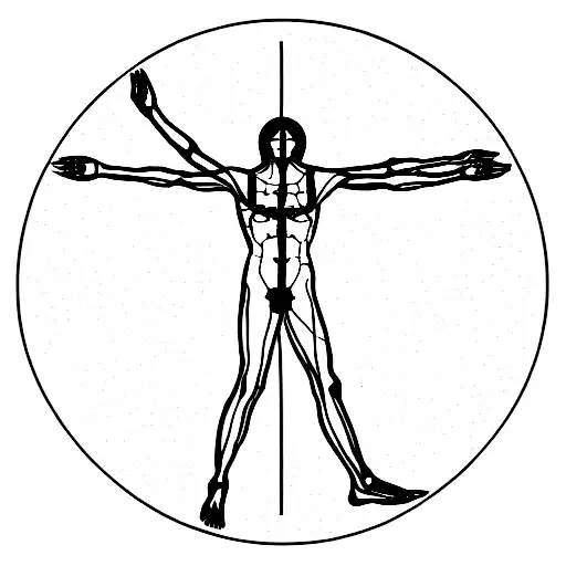 The Vitruvian Man tattoo design idea