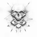 da vinci drawing man tattoo design idea