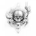 da vinci drawing man tattoo design idea