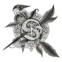 biblical symbolism tattoo design idea