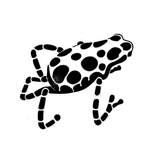poison dart frog tattoo design idea