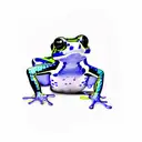 poison dart frog tattoo design idea